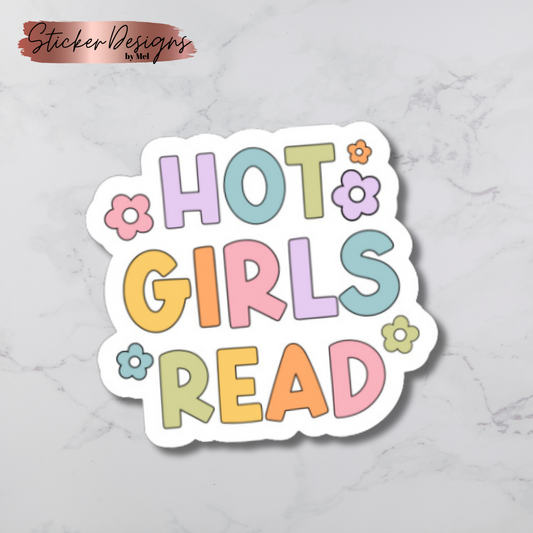 Hot Girls Read Diecut