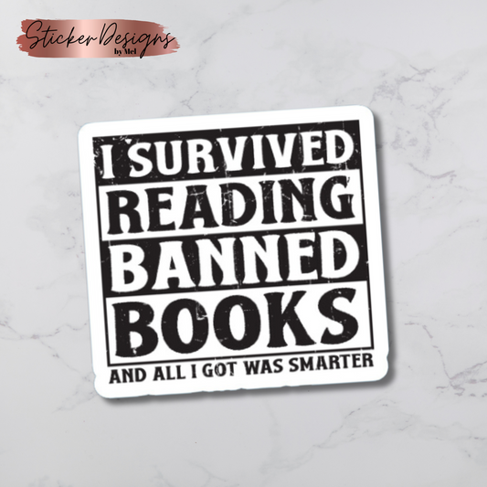 I Survived Banned Books Diecut