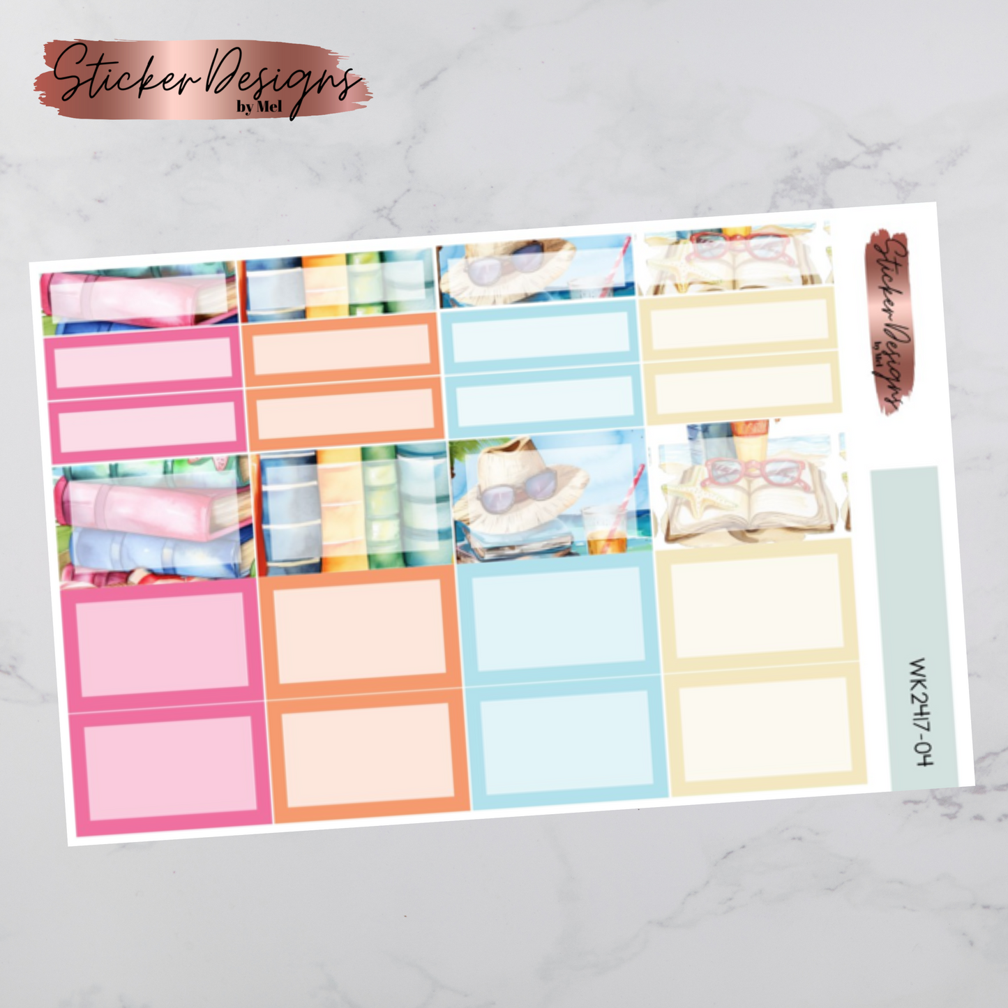 Weekly Kit 2417 - Beach Reading - Vertical Layout