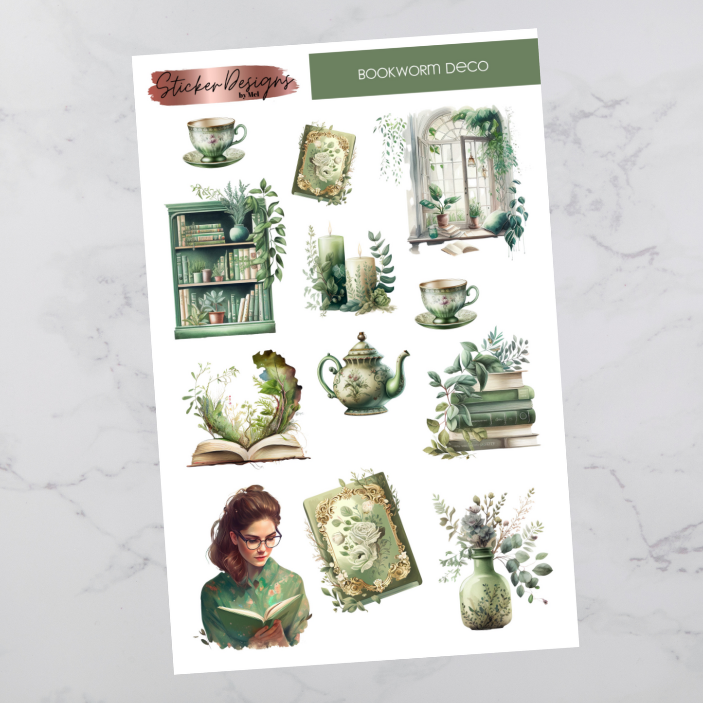 Bookworm - Deco Stickers