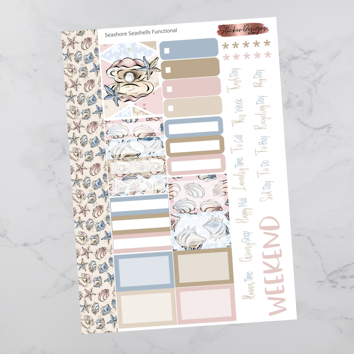 Seashore Seashells - Functional Sheet