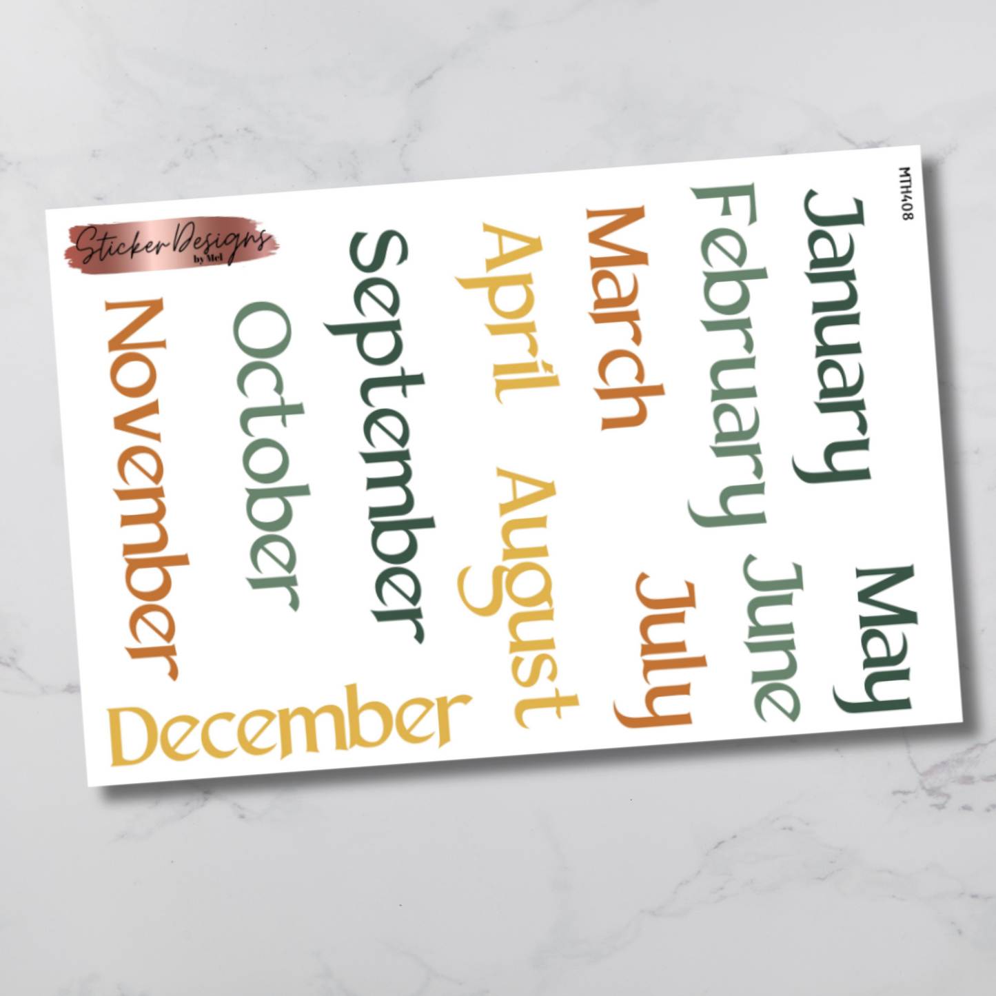 MTH 408 - Classic Happy Planner Monthly