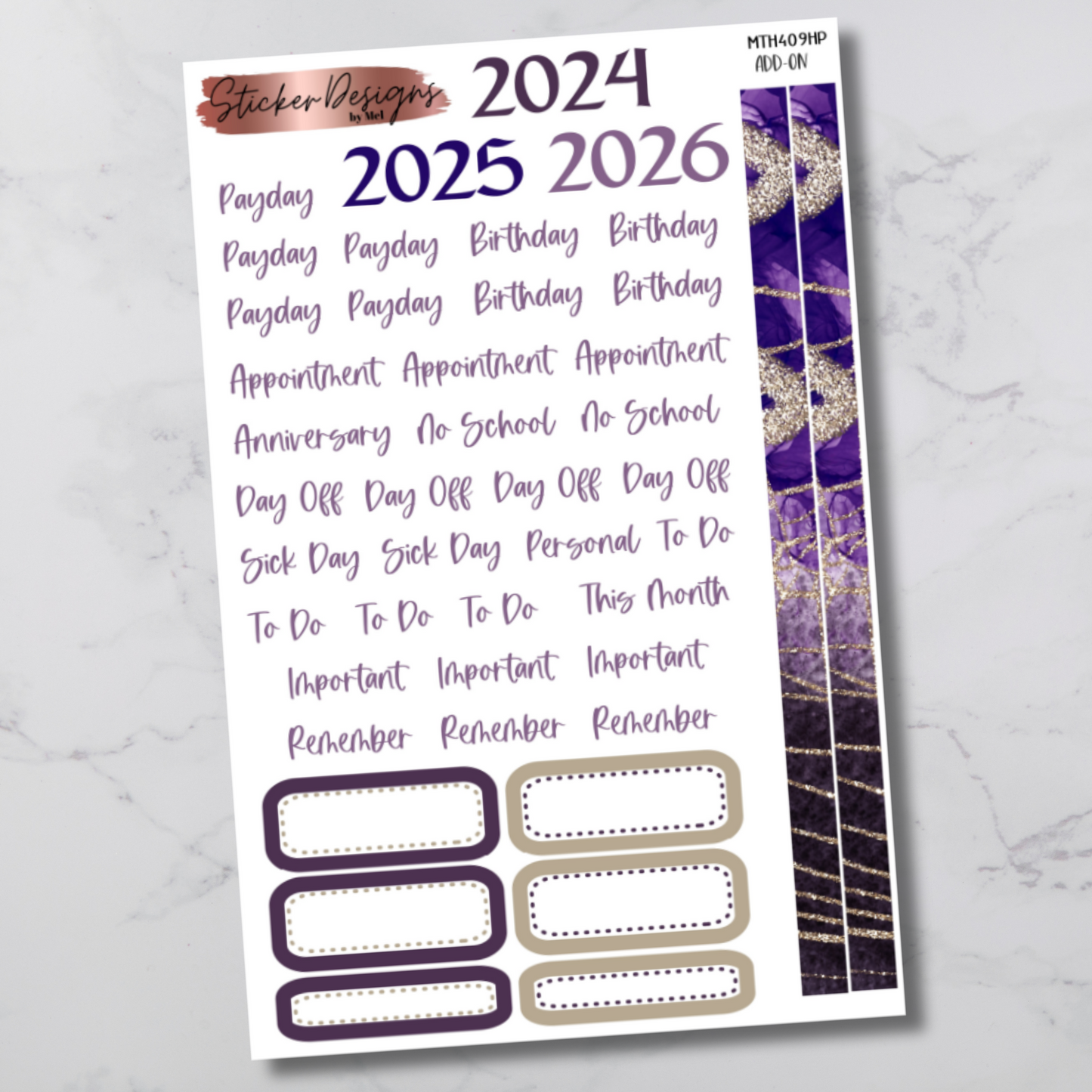 MTH 409 - Classic Happy Planner Monthly