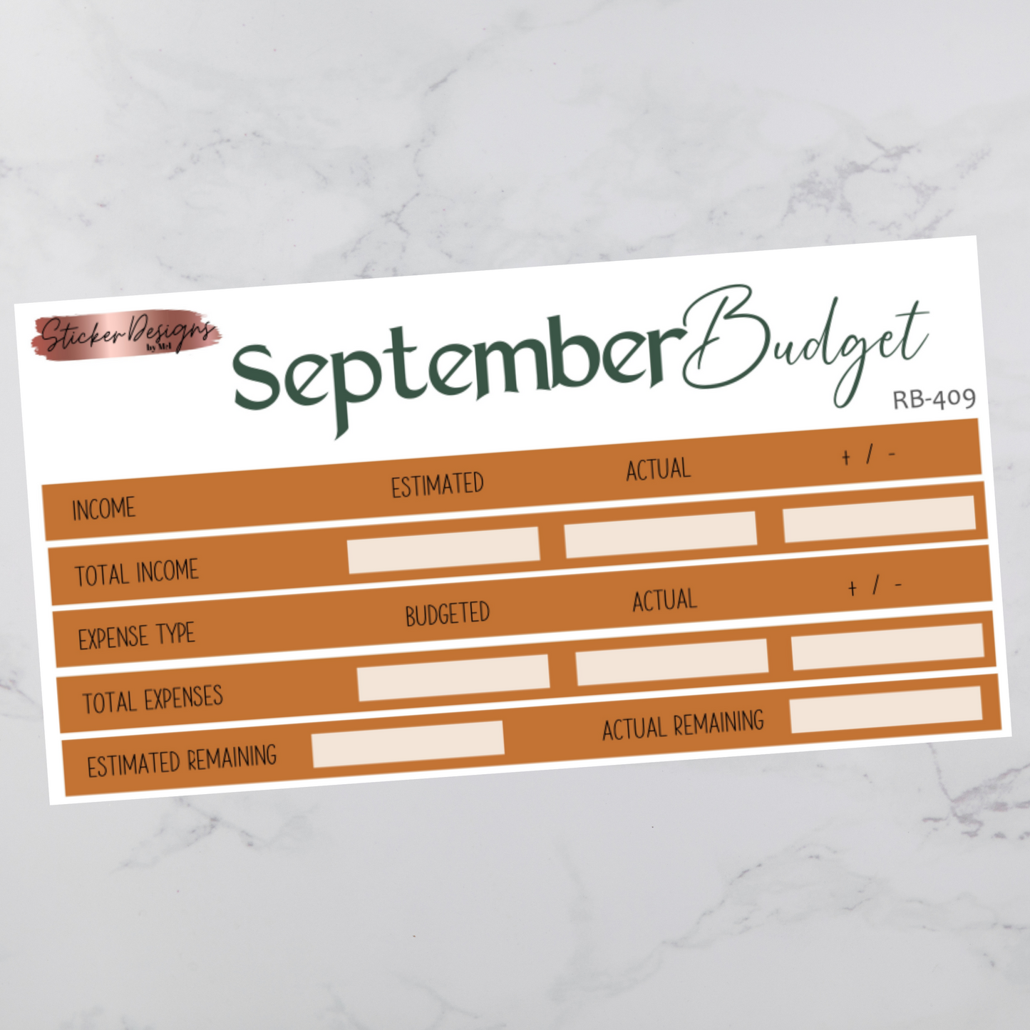 September 2024 Budget Kit