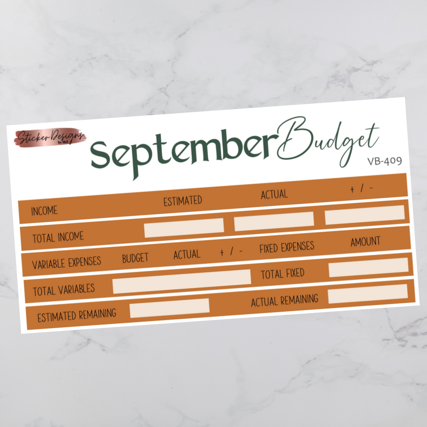 September 2024 Budget Kit