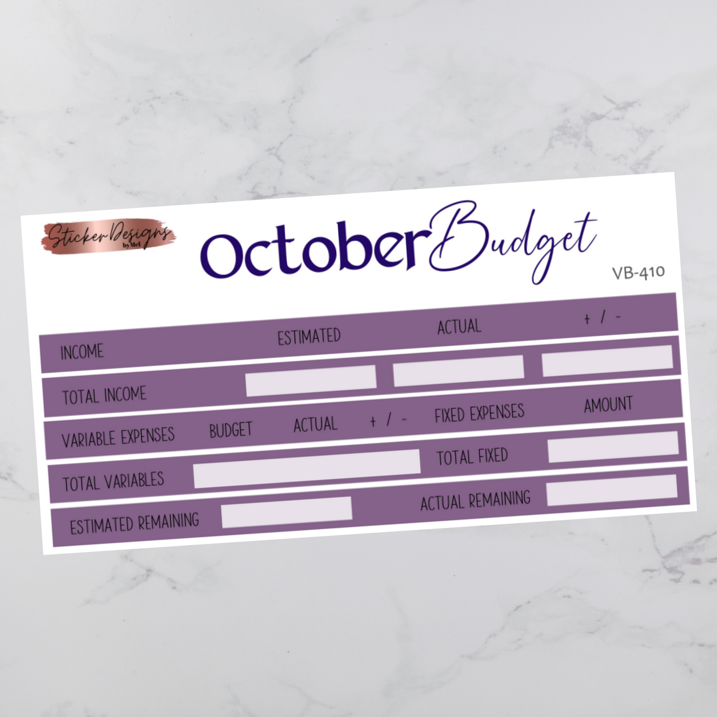 October 2024 Budget Kit