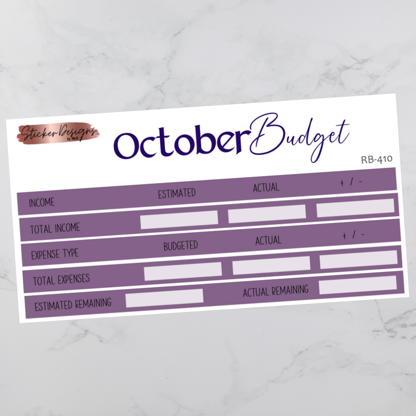 October 2024 Budget Kit