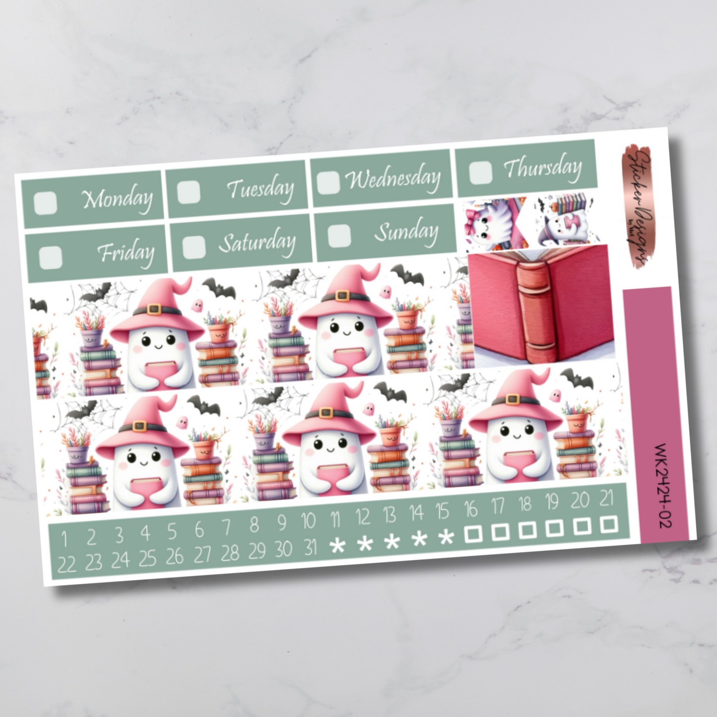 Weekly Kit 2424 - Friendly Ghost - Vertical Layout