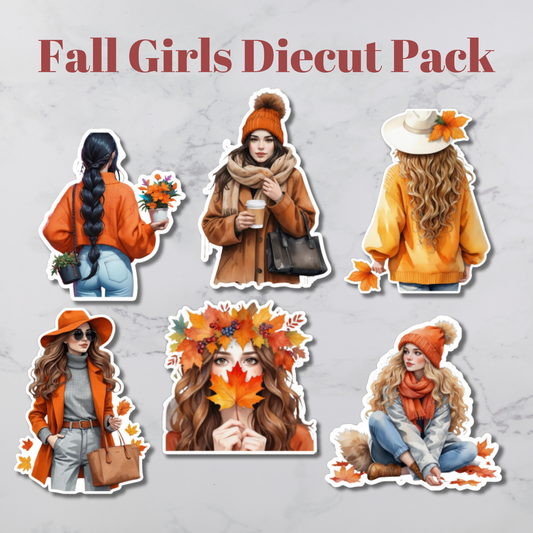 Fall Girls Diecut Pack
