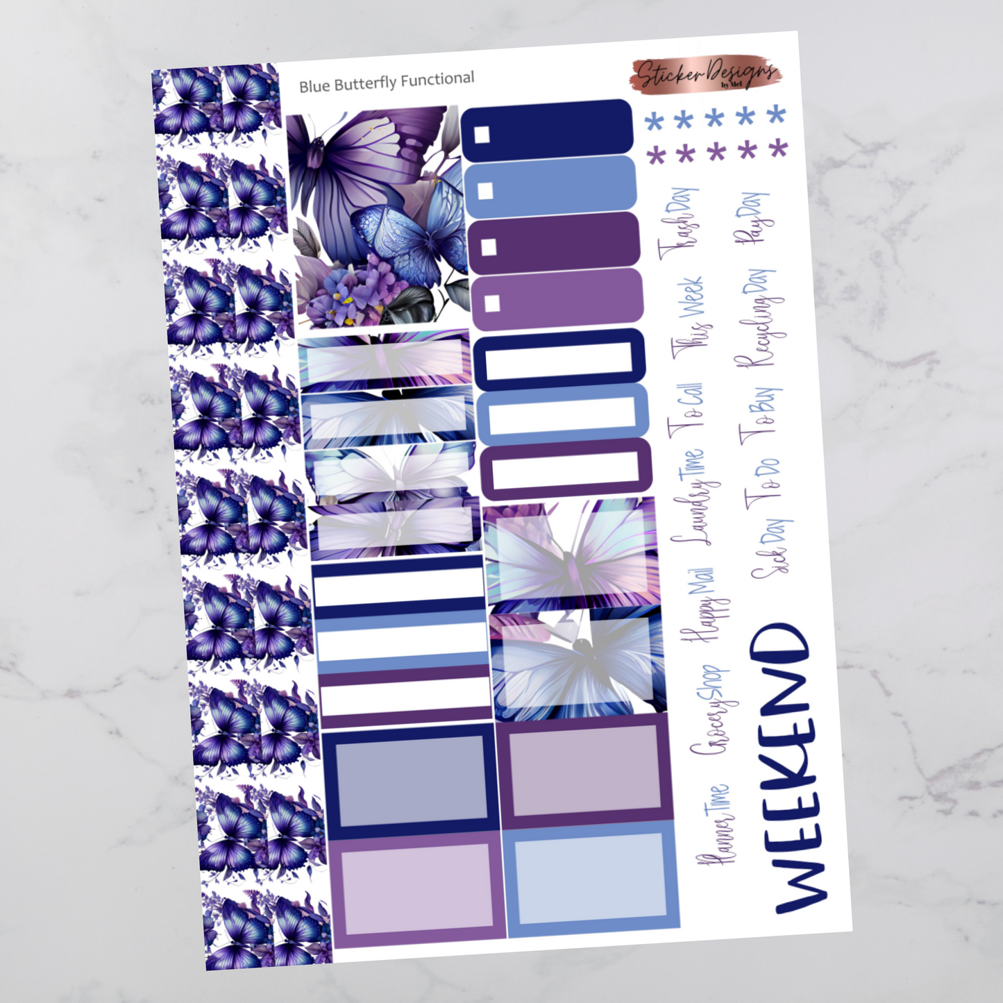 Blue Butterfly - Functional Sheet