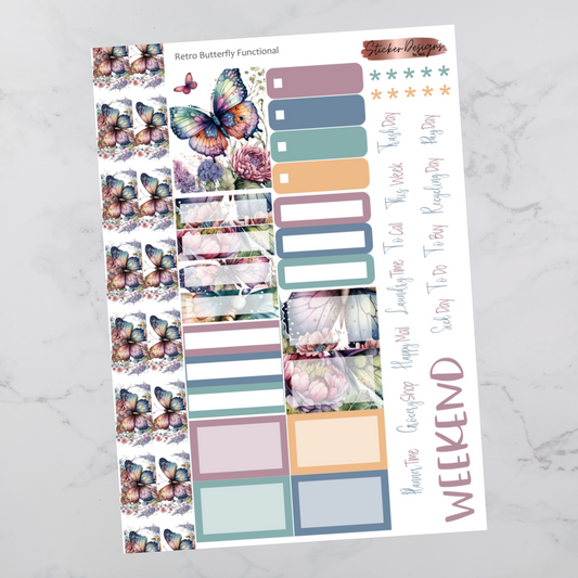 Retro Butterfly - Functional Sheet
