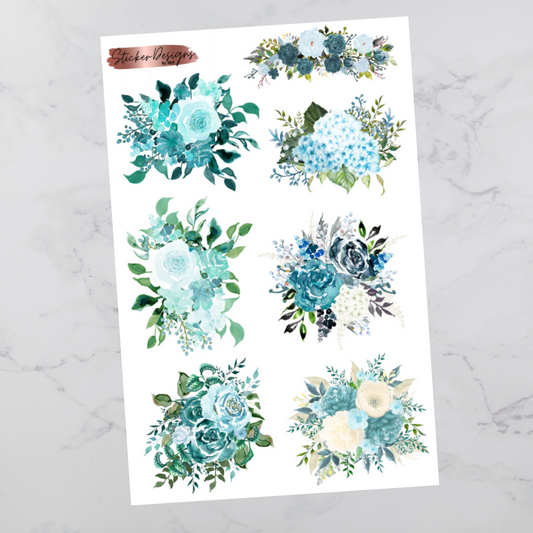 Beach Glass Florals - Floral Deco