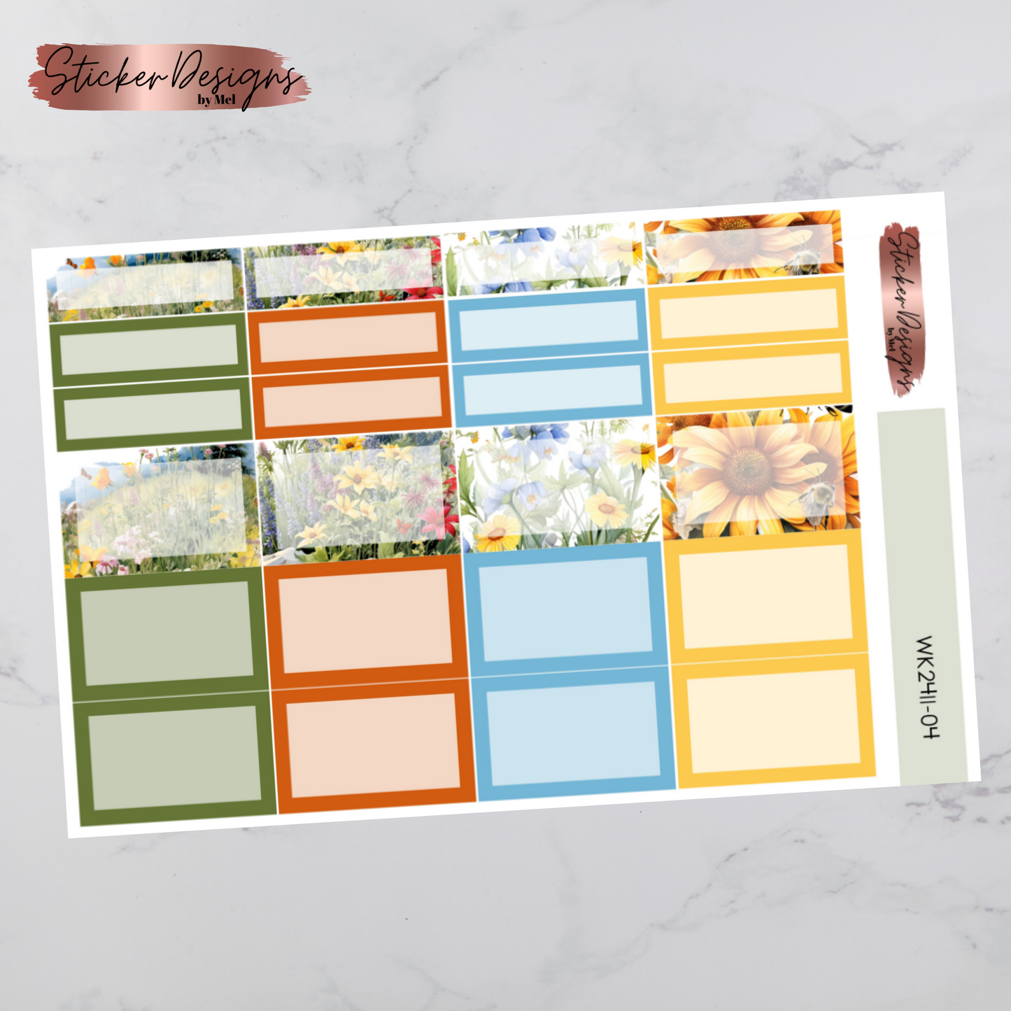Weekly Kit 2411 - Wildflowers - Vertical Layout