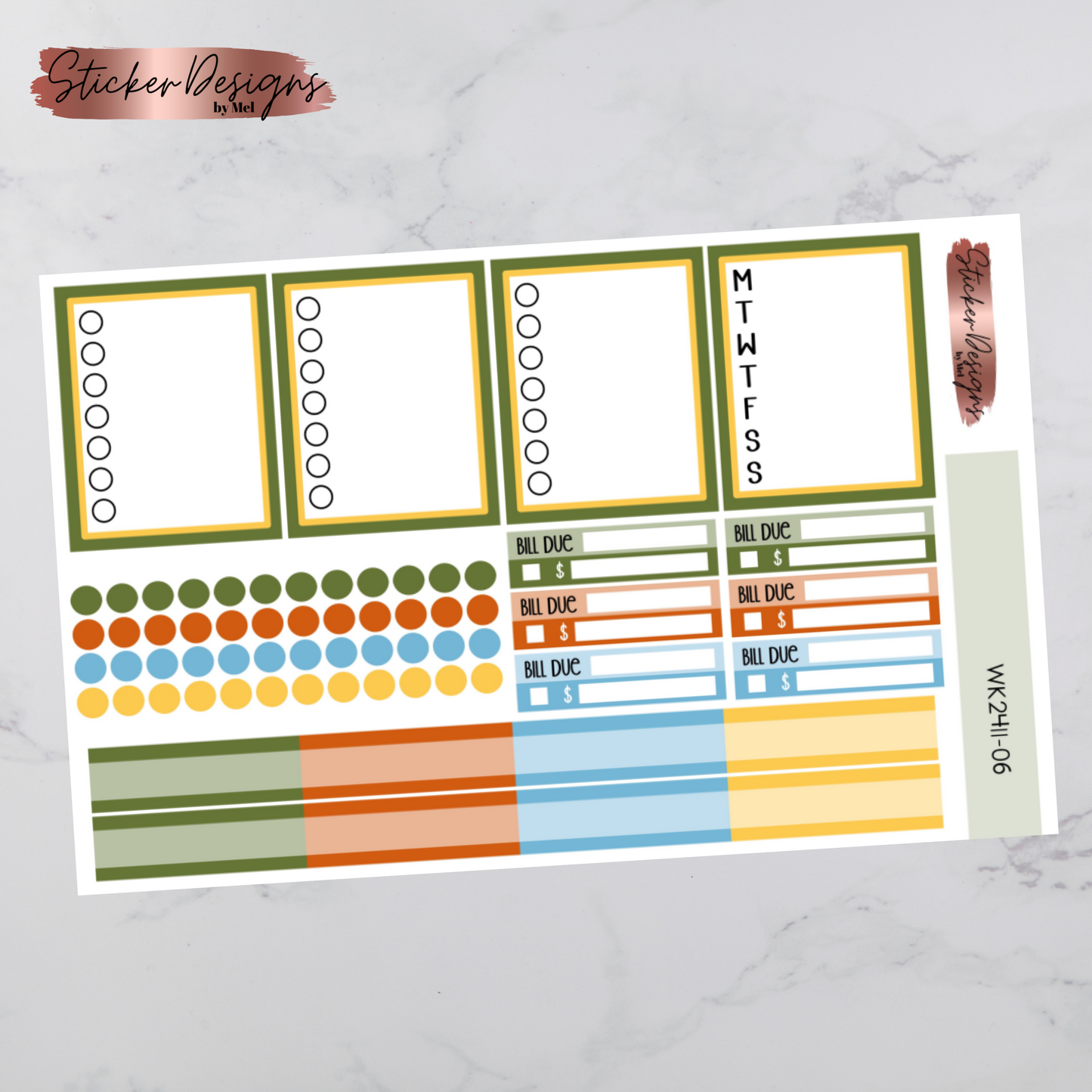 Weekly Kit 2411 - Wildflowers - Vertical Layout