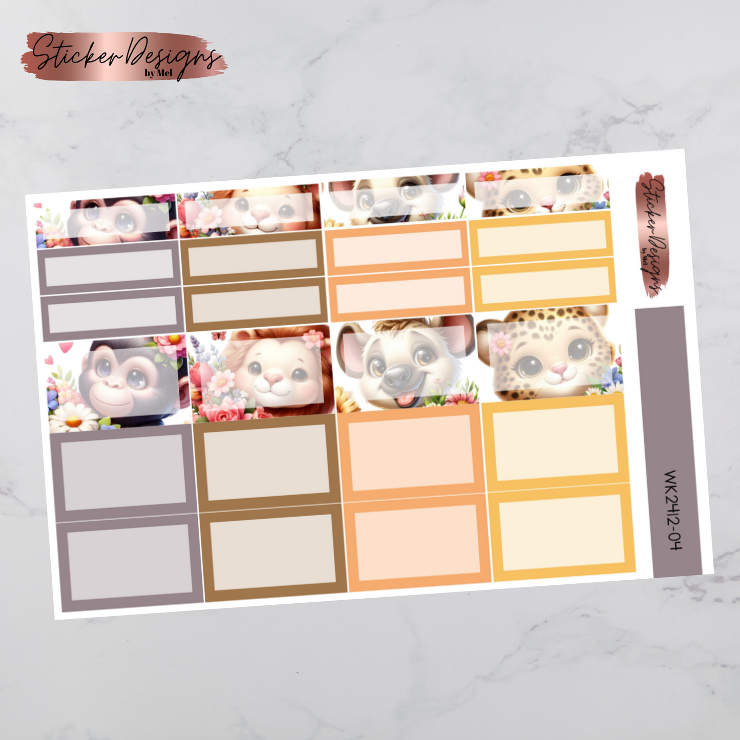 Weekly Kit 2412 - Spring Baby Animals - Vertical Layout