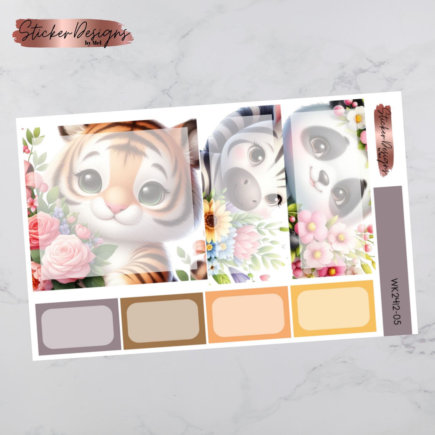 Weekly Kit 2412 - Spring Baby Animals - Vertical Layout