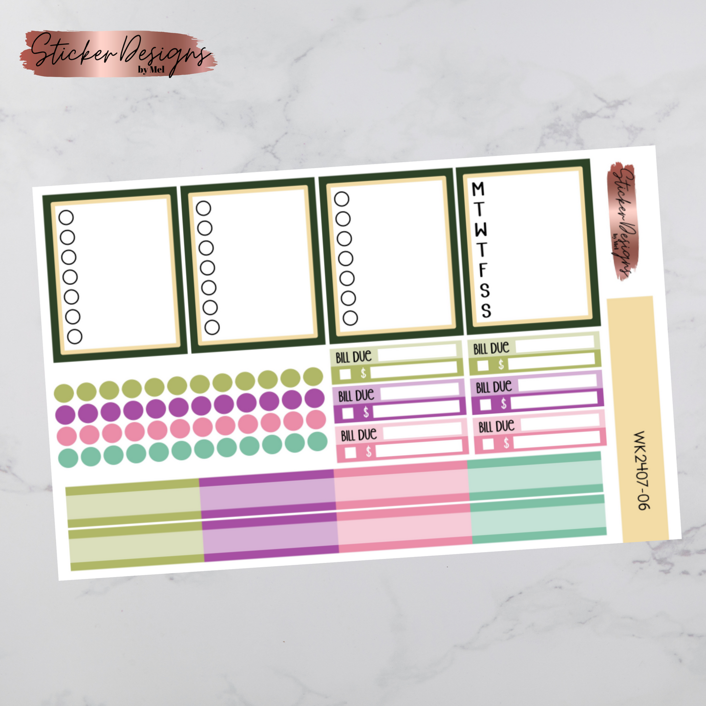 Weekly Kit 2407 - Easter Florals - Vertical Layout