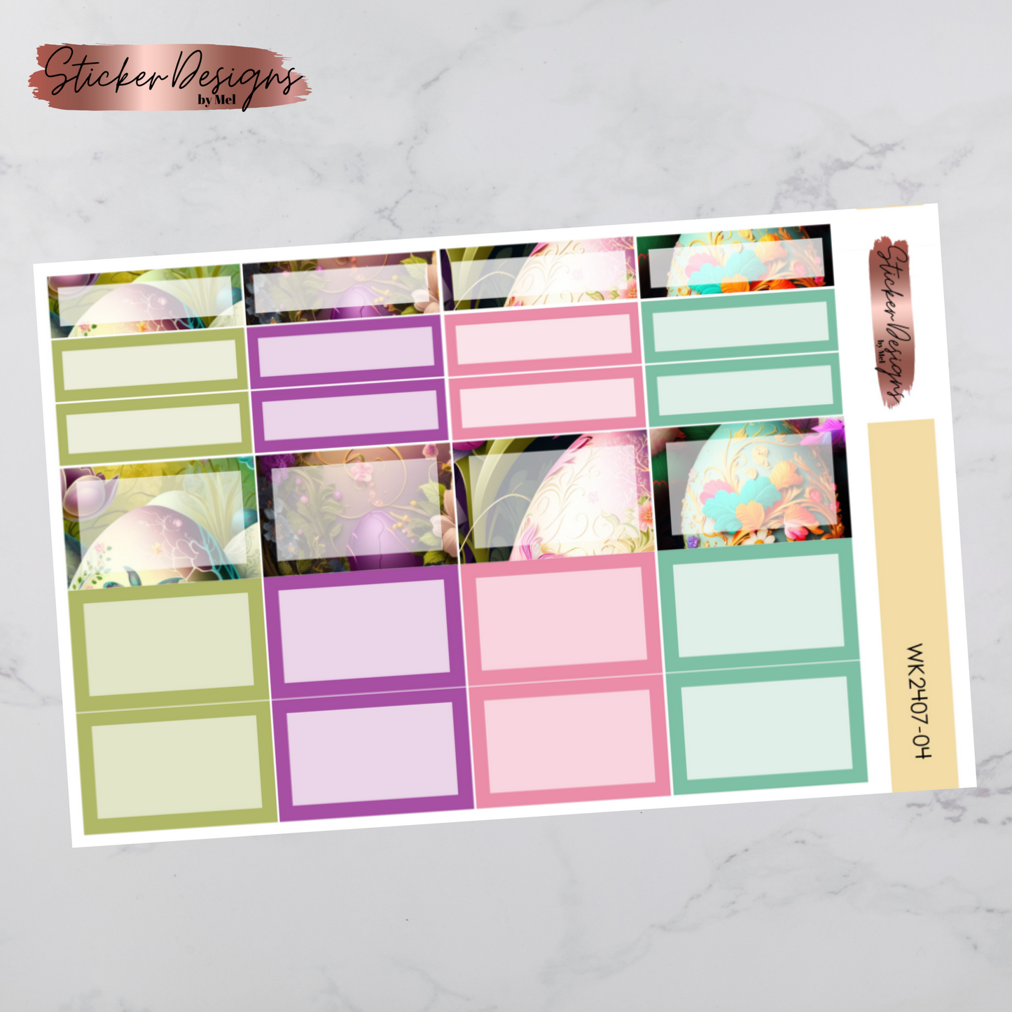 Weekly Kit 2407 - Easter Florals - Vertical Layout