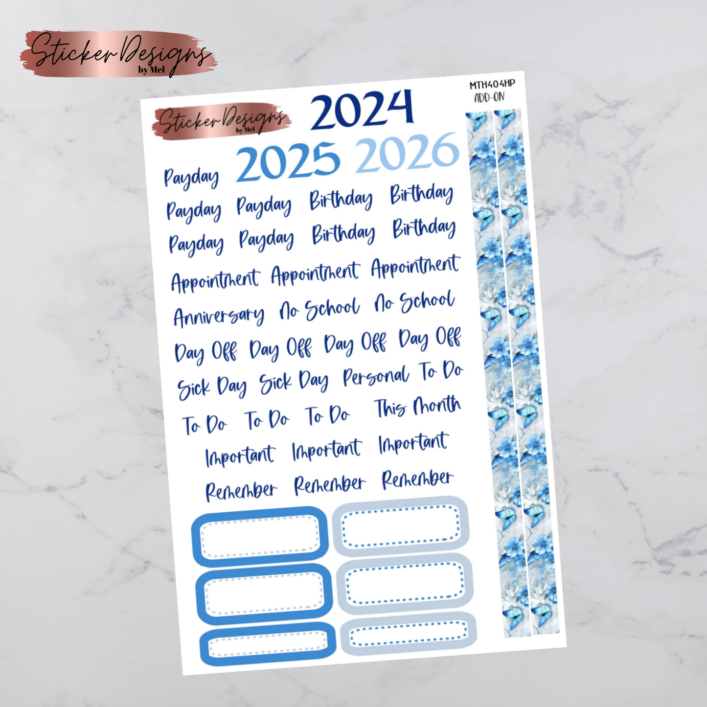 MTH 404 - Classic Happy Planner Monthly