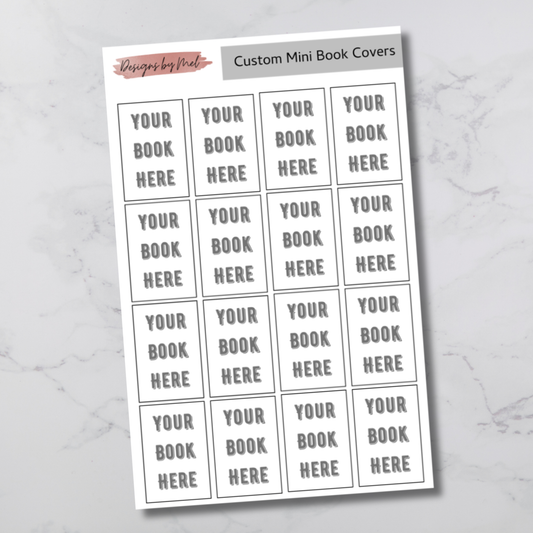 Custom Mini Book Cover Stickers