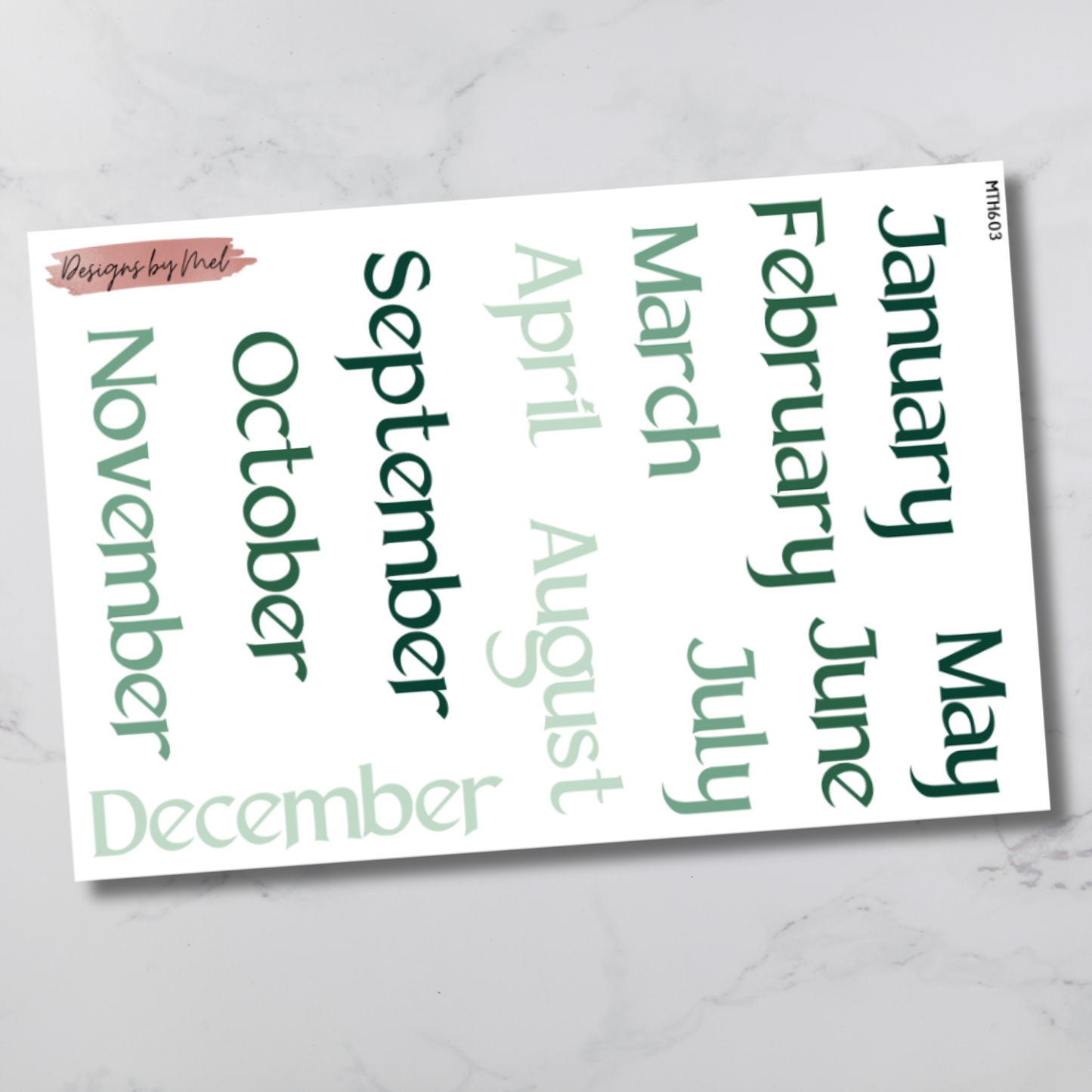 MTH 603 - Classic Happy Planner Monthly