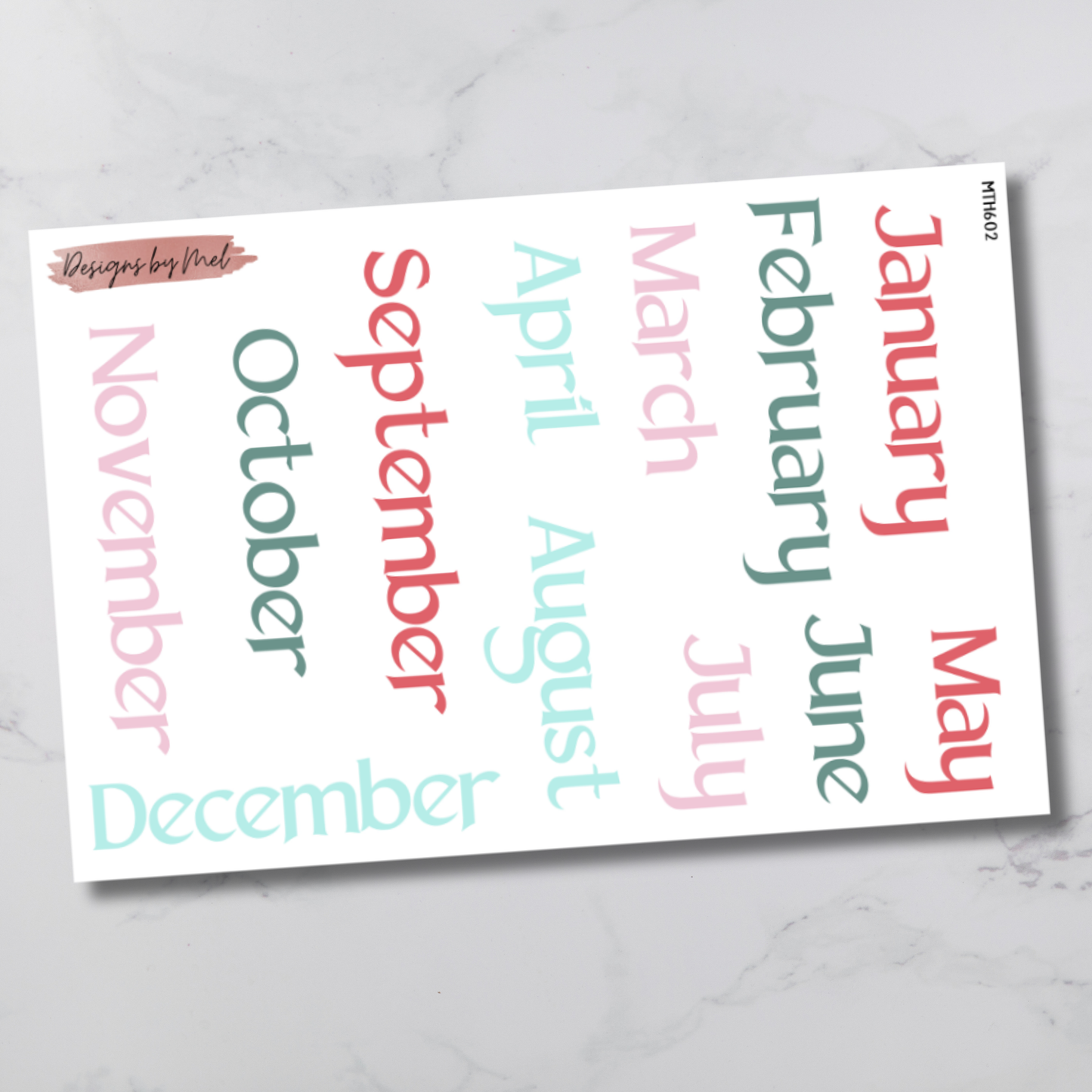 MTH 602 - Erin Condren 7x9 Monthly