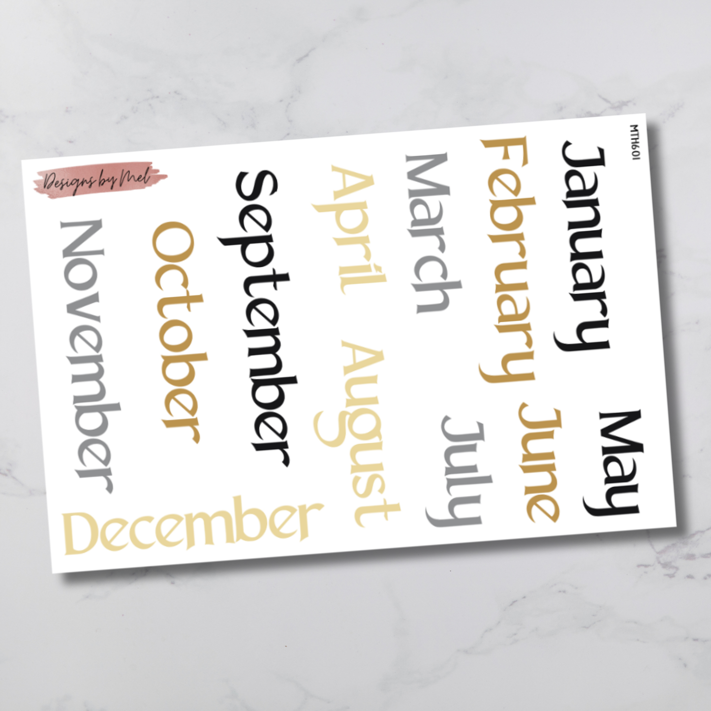 MTH 601 - Classic Happy Planner Monthly