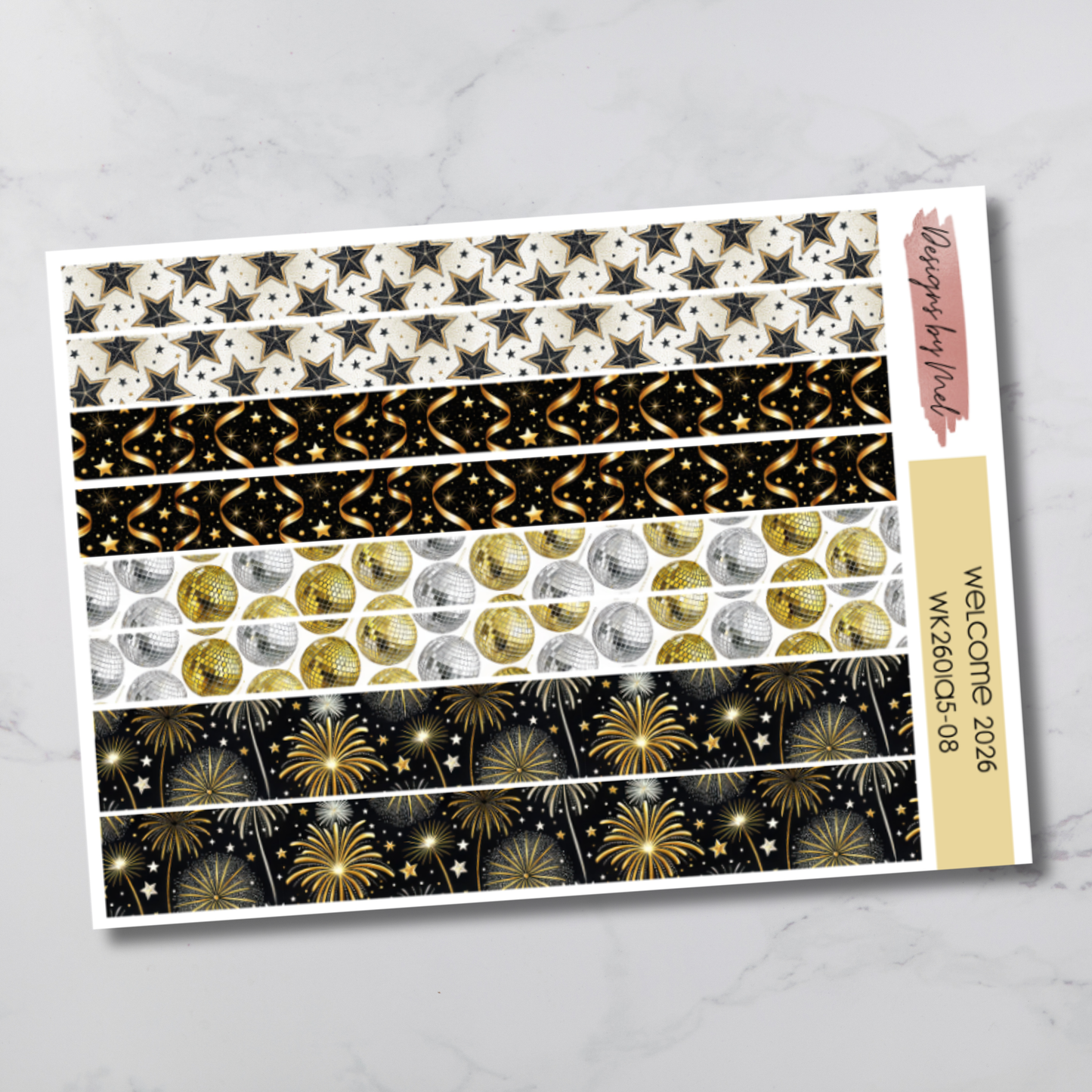 Weekly Kit 2601 - Welcome 2026 - Sterling Ink A5