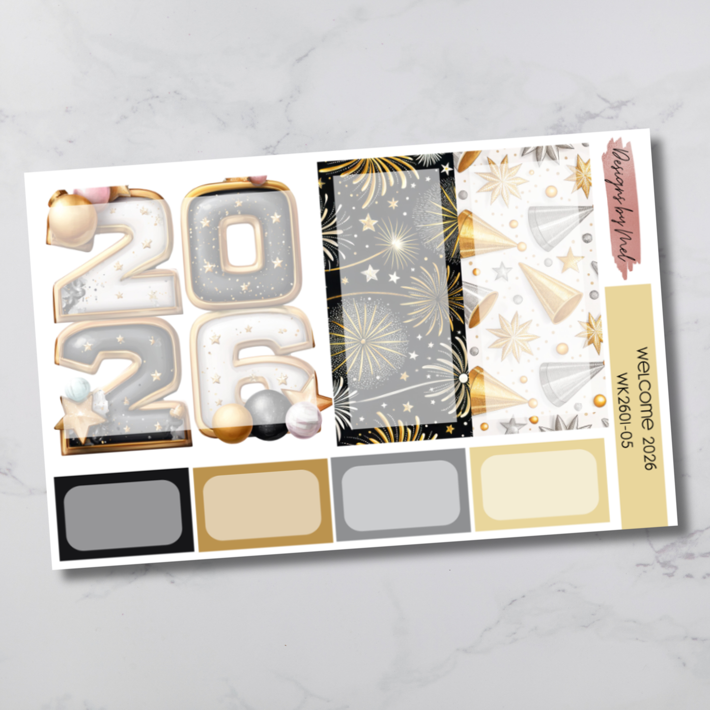 Weekly Kit 2601 - Welcome 2026 - Vertical Layout