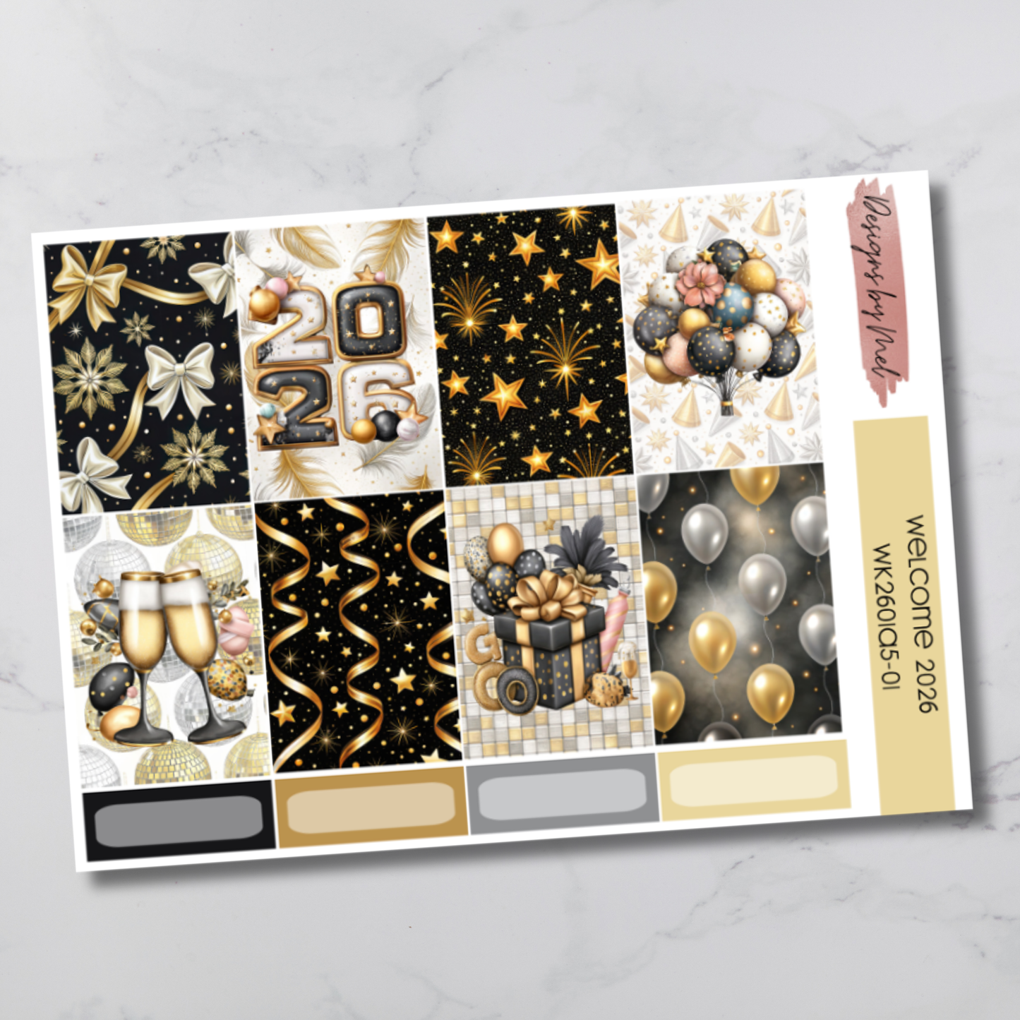 Weekly Kit 2601 - Welcome 2026 - Sterling Ink A5