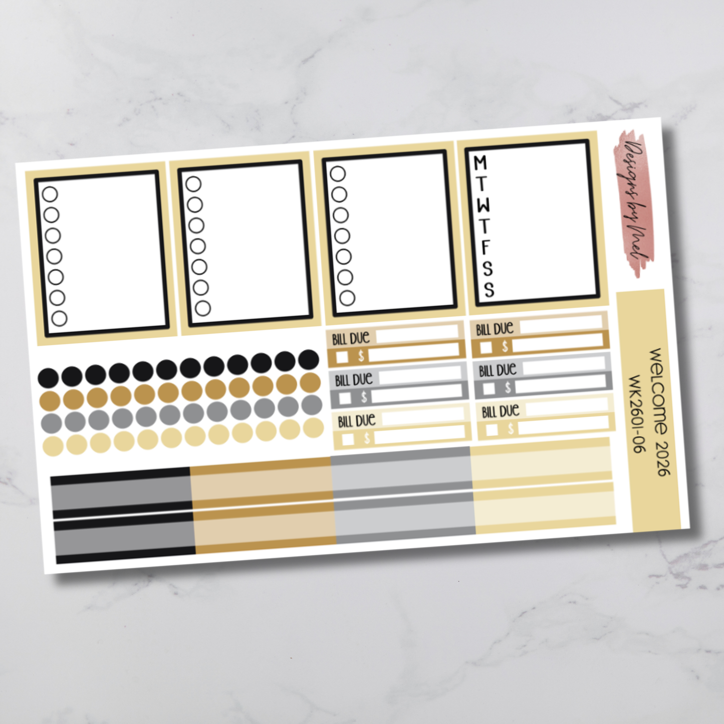 Weekly Kit 2601 - Welcome 2026 - Vertical Layout