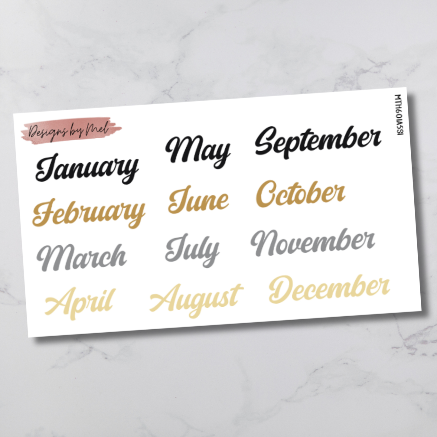 MTH 601 - Sterling Ink A5 Planner