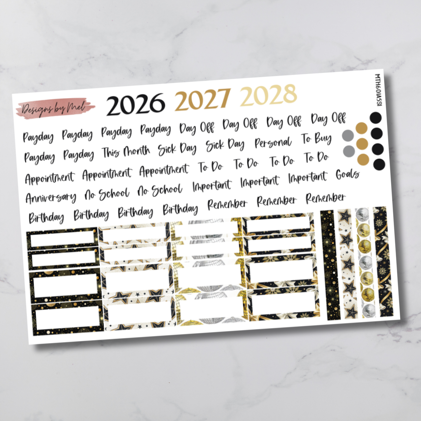 MTH 601 - Sterling Ink A5 Planner