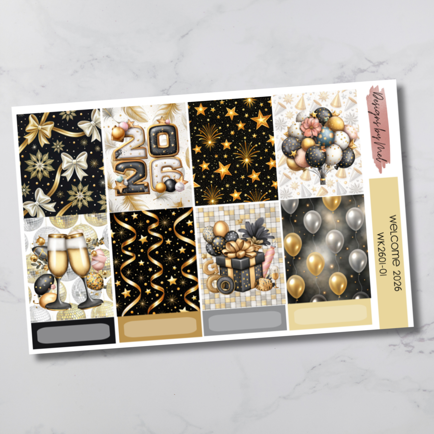 Weekly Kit 2601 - Welcome 2026 - Vertical Layout