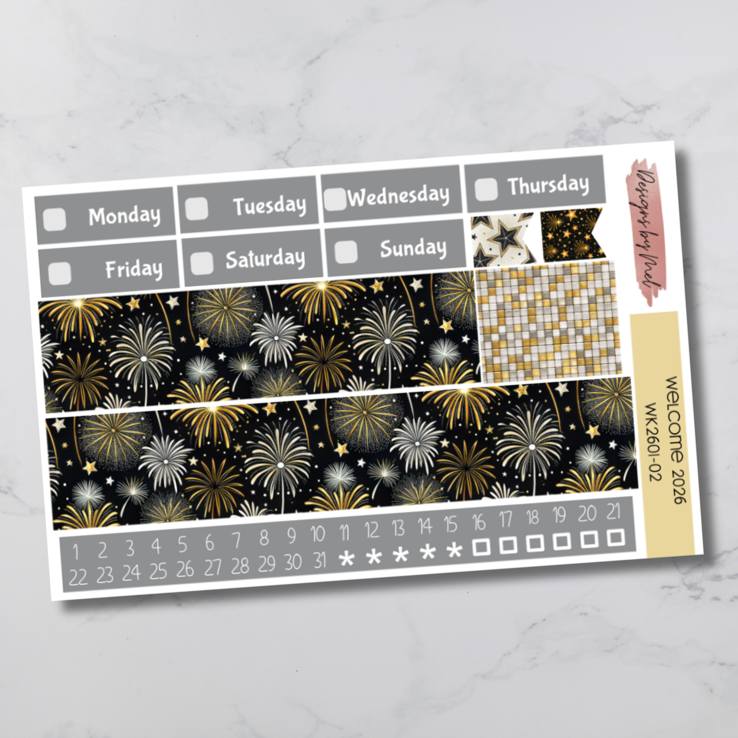 Weekly Kit 2601 - Welcome 2026 - Vertical Layout